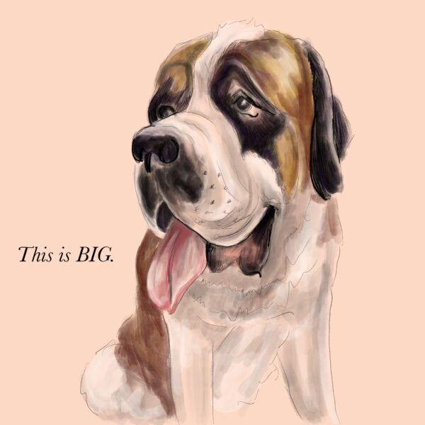 "This is BIG." greeting card, 2016