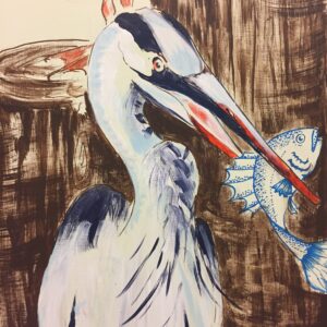 Heron, close up