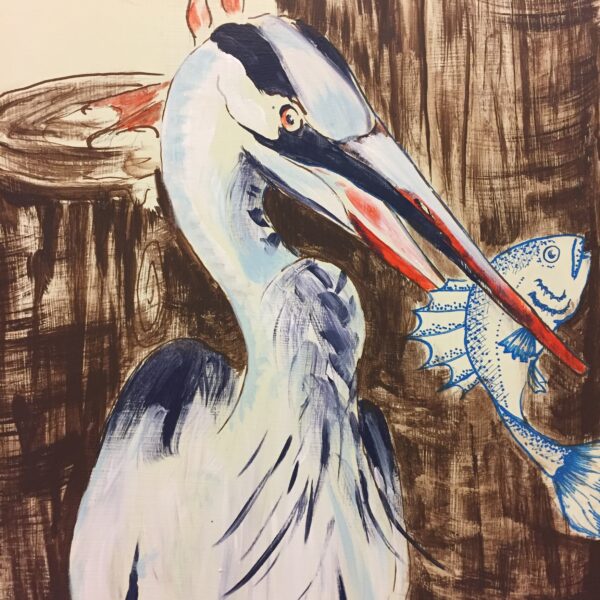 Heron, close up