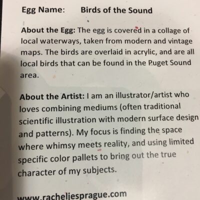 About the egg and artist